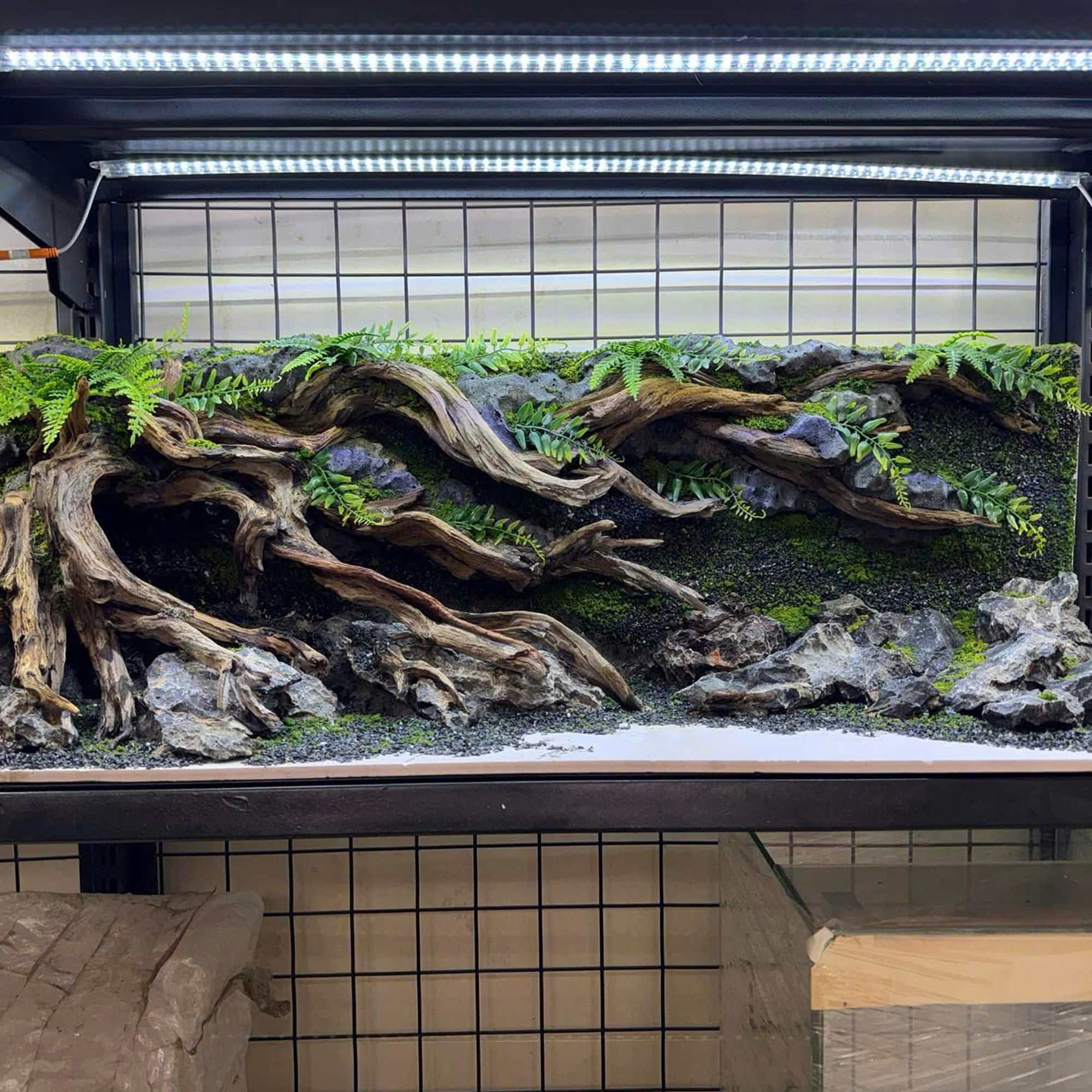3D Hardscape backgroud aquarium decoration