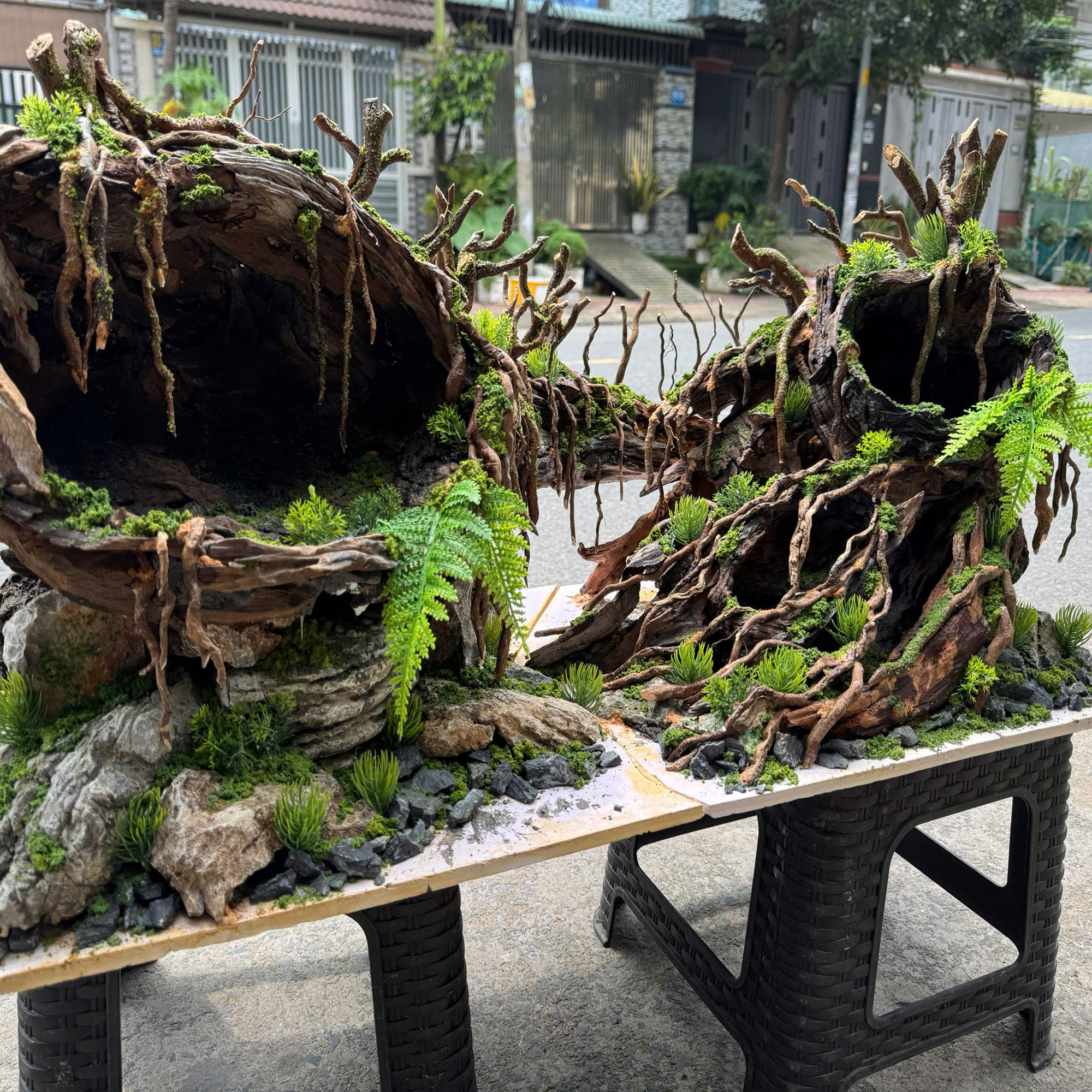 Jungle hardscape cave Aquarium, aquascape - Image 7