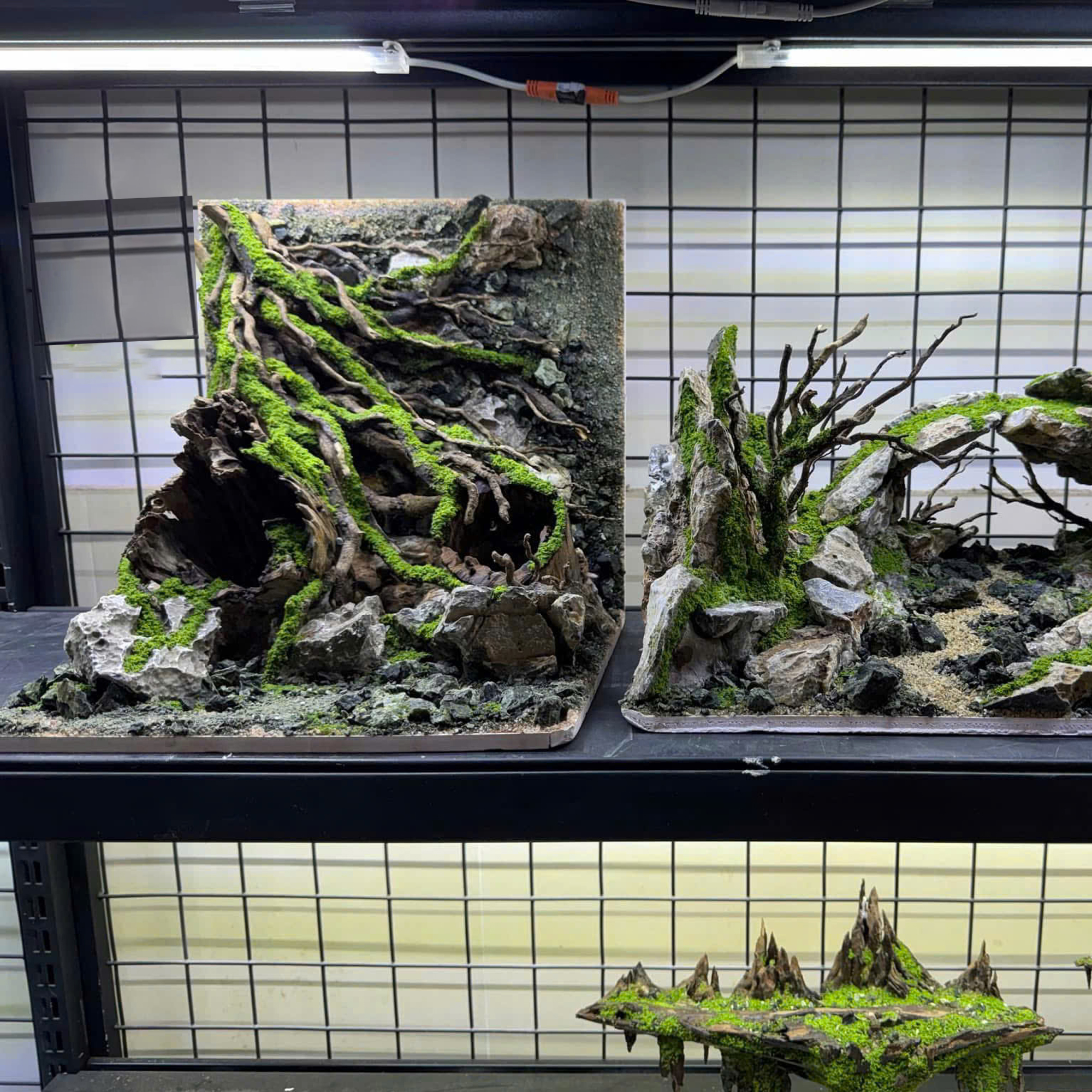 3D Cave Hardscape backgroud aquarium decor - Image 3