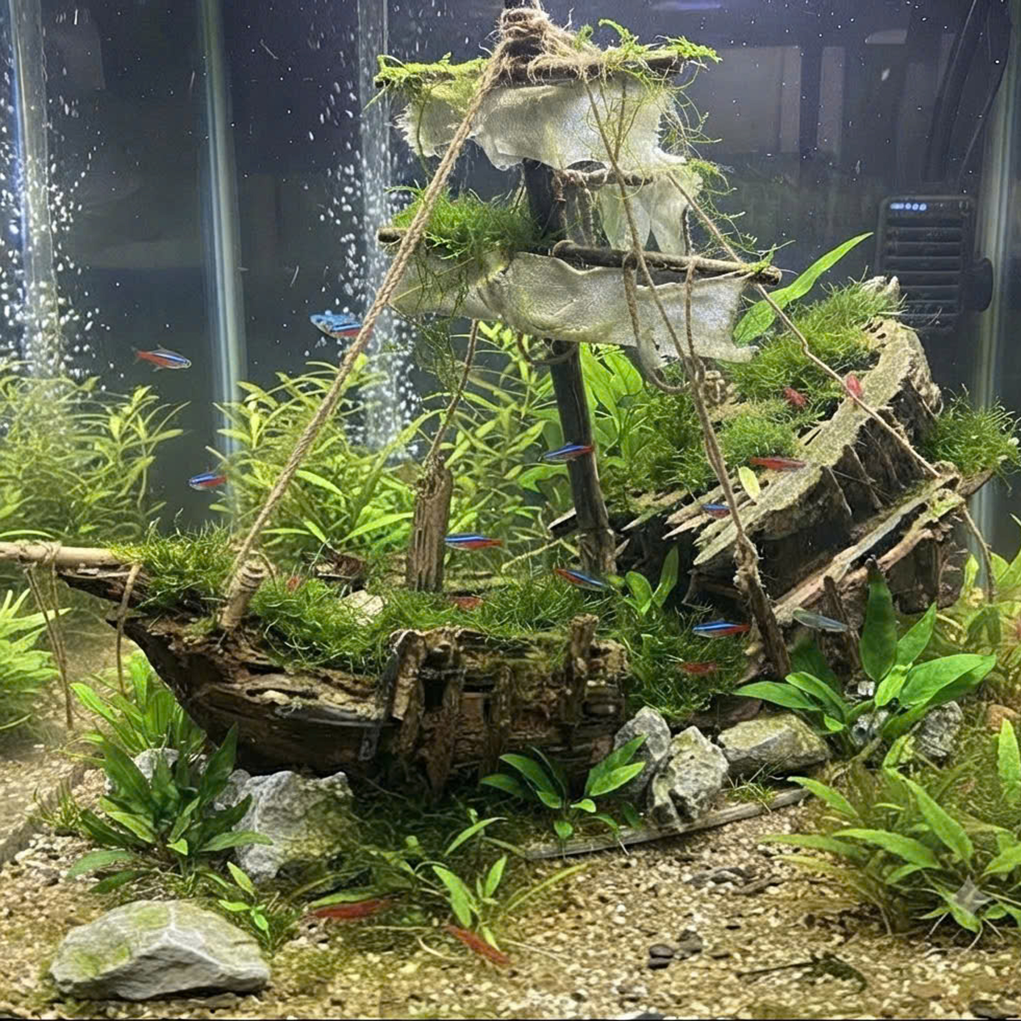 Shipwreck Ornament ,Aquarium & Terrarium Decoration