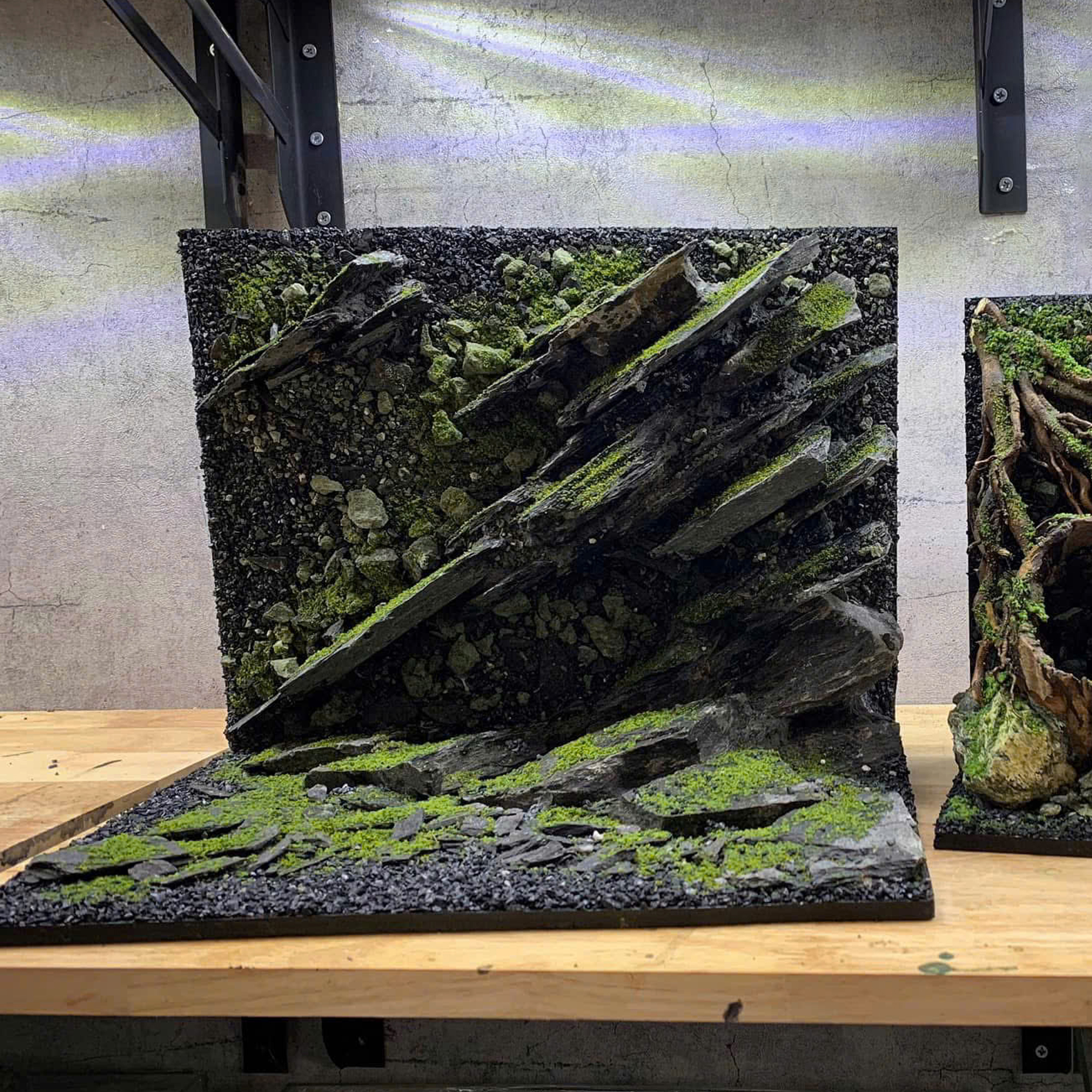 3D aquascape backgroud aquarium decoration