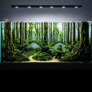Jungle Aquascape aquarium, Aquarium decoration